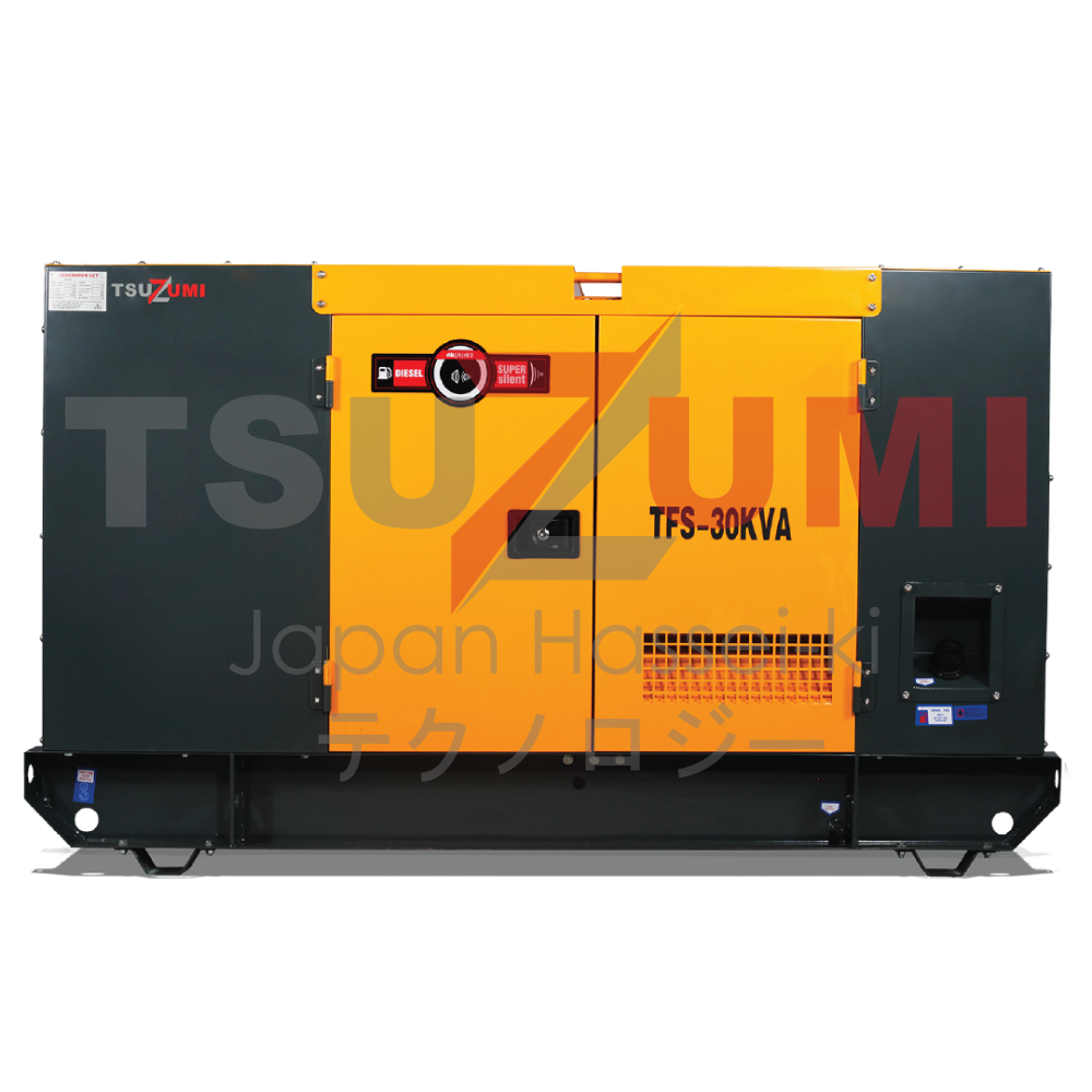 Genset 30 Kva 24 Kw 3 Phase Silent Diesel Tsuzumi TFS 30 Kva